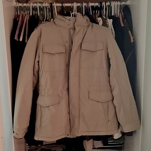 Uniqlo Quilt Khaki Coat S